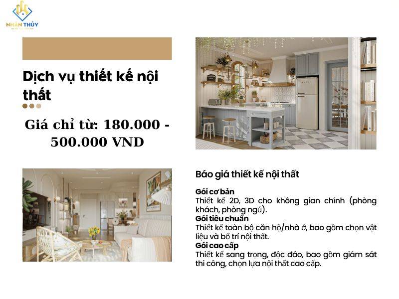 Báo giá dịch vụ thiết kế nội thất chi tiết 2025, xu hướng