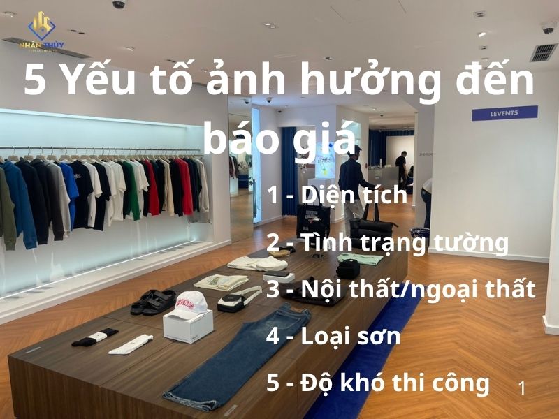 Năm yếu tố ảnh hưởng đến bảng giá sơn nhà tại TPHCM của Nhân Thủy