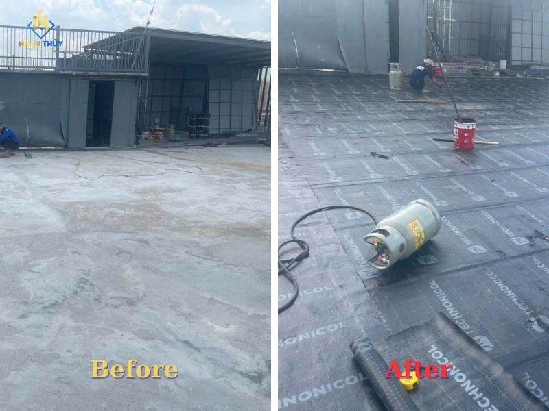 chống thấm màng bitum sân thượng quận 2