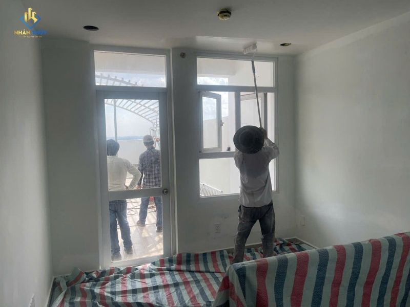 thi công sơn chống thấm tường nhà