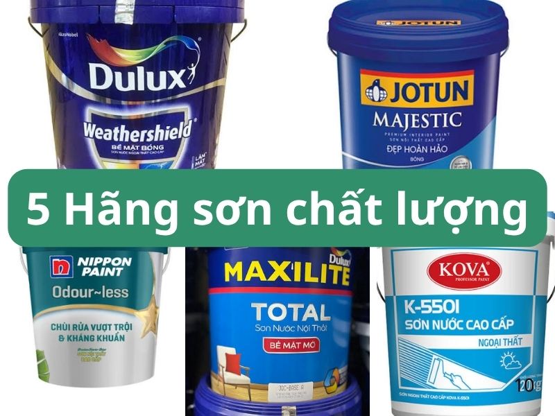 Nhân thủy cung cấp những hãng sơn chất lượng