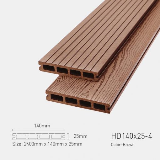 Sàn gỗ nhựa HD140x25-6R (140x25x2400mm)