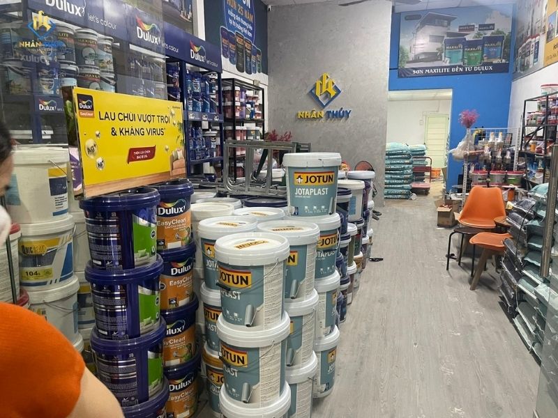 Các dòng sơn Dulux, Jotun và KOVA Nhân Thủy sử dụng cho gói trọn gói tại Dĩ An