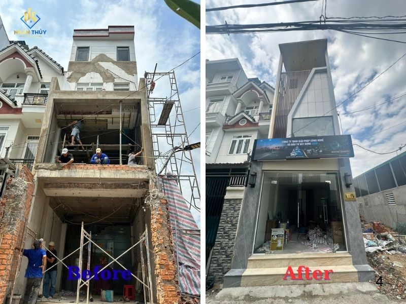 sơn mặt tiền quận 12