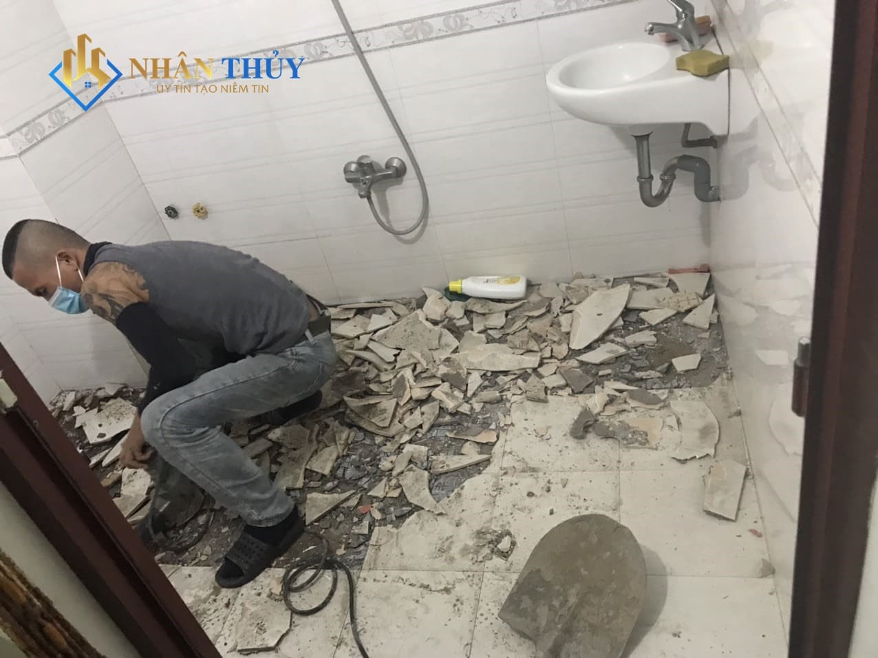 Dự án chống thấm nhà vệ sinh tại Bình Thạnh của Nhân Thuỷ