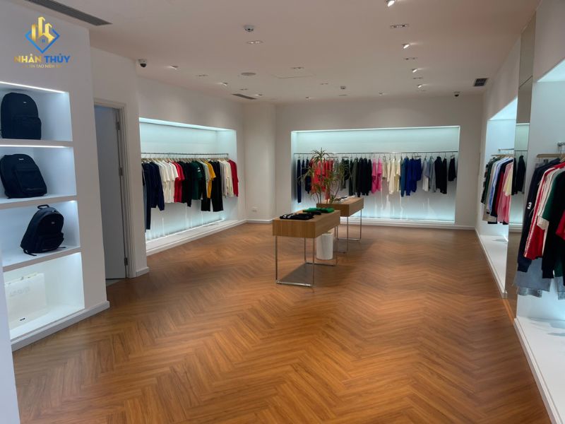 Không gian trưng bày sản phẩm showroom LEVENTS sau hoàn thiện
