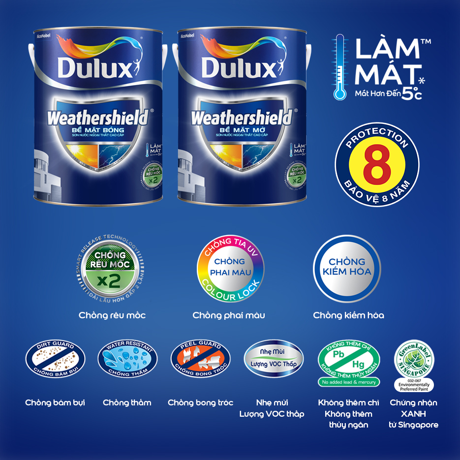 sơn chống nóng mái tôn dulux