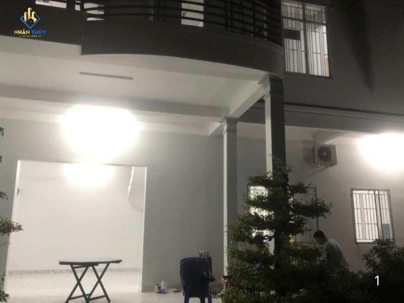 tiến độ bàn giao công trình hóa an, vệ sinh cả buổi tối