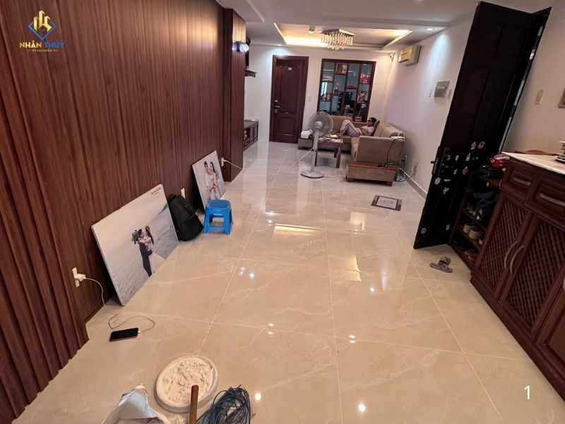 sau khi thi công xong, căn hộ nhìn sang trọng và đẹp