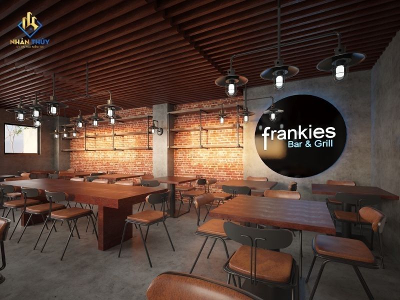 Phối cảnh không gian ăn uống Frankies Bar & Grill