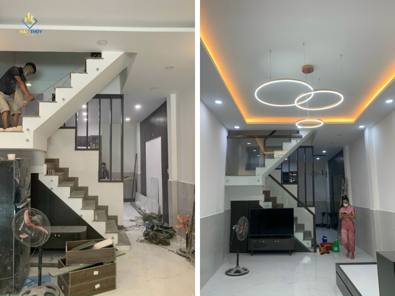 Công trình cải tạo nhà phố của chú Hùng tại 575/33 Điện Biên Phủ, Quận 10 sau khi hoàn thiện