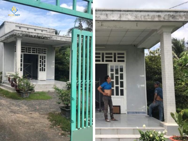 Đội Nhân Thủy thi công sửa nhà tại khu vực Tân Uyên