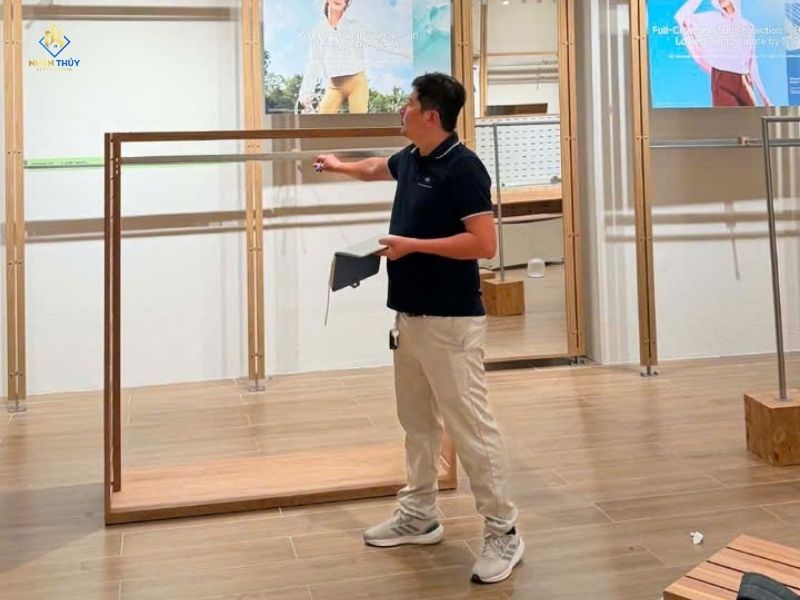 đo đạc tính toán chi phí gửi cho khách hàng