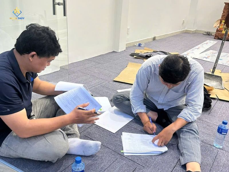 Nhân Thủy đo hiện trạng trước khi bóc tách khối lượng sửa nhà
