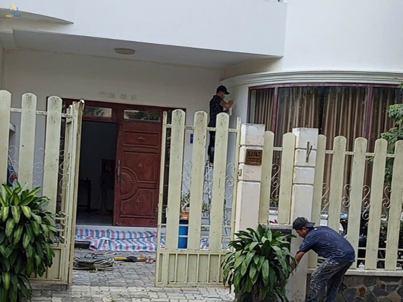 Không gian nhà bác Lê Thanh Chương trong giai đoạn gần hoàn thiện