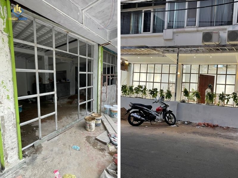 Hiện trạng mặt bằng trước khi Nhân Thủy cải tạo thành salon tại Tân Định