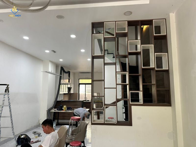 Hạng mục sơn nước tường nhà phố chị Trinh tại Bình Trưng