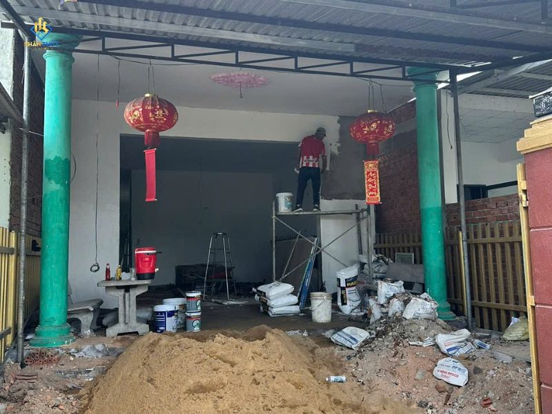 Thi công phần thô trước khi hoàn thiện nhà