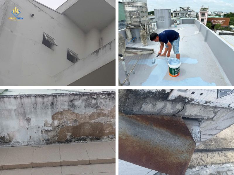 Tường nhà bị ẩm và bong lớp sơn hoàn thiện